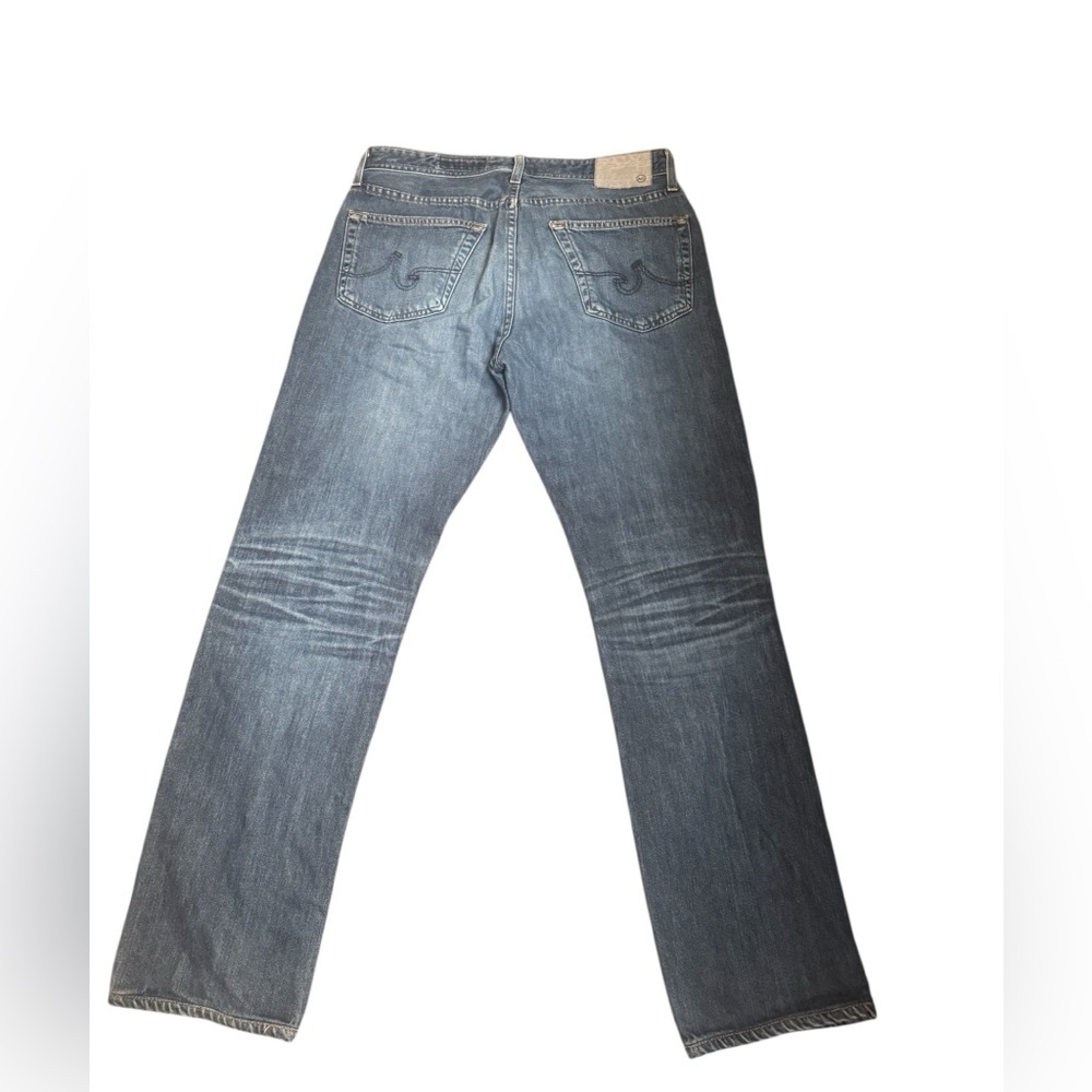Ag Adriano Goldschmied Men's Straight Jeans - Dark Blue - Picture 3 of 14
